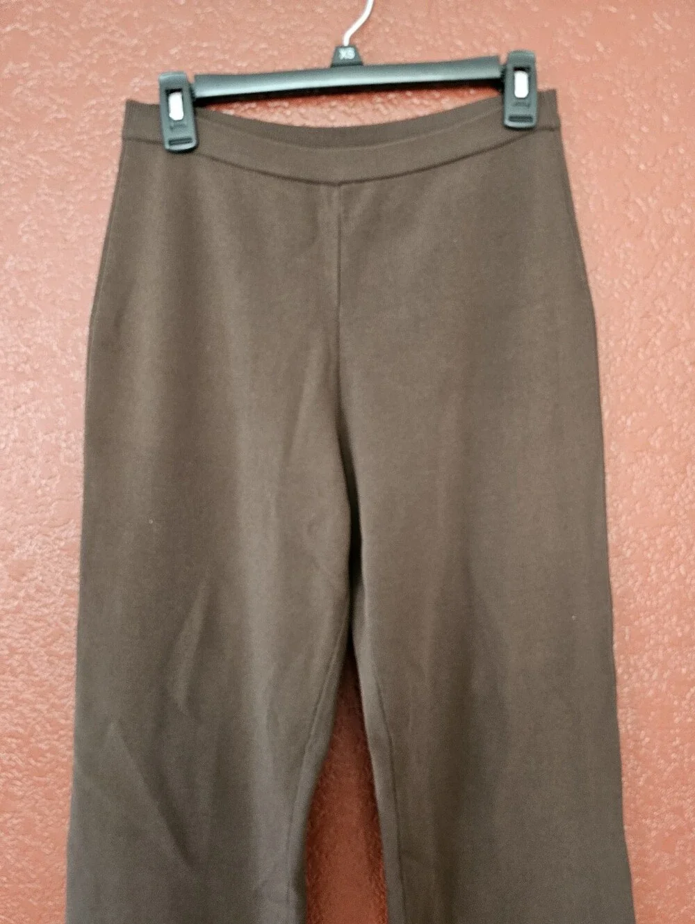 Wide-Leg Bootcut Pants in Dark Brown - Picture 3 of 9